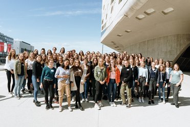 Gruppenfoto der Teilnehmerinnen des Niedersachsen-Technikums