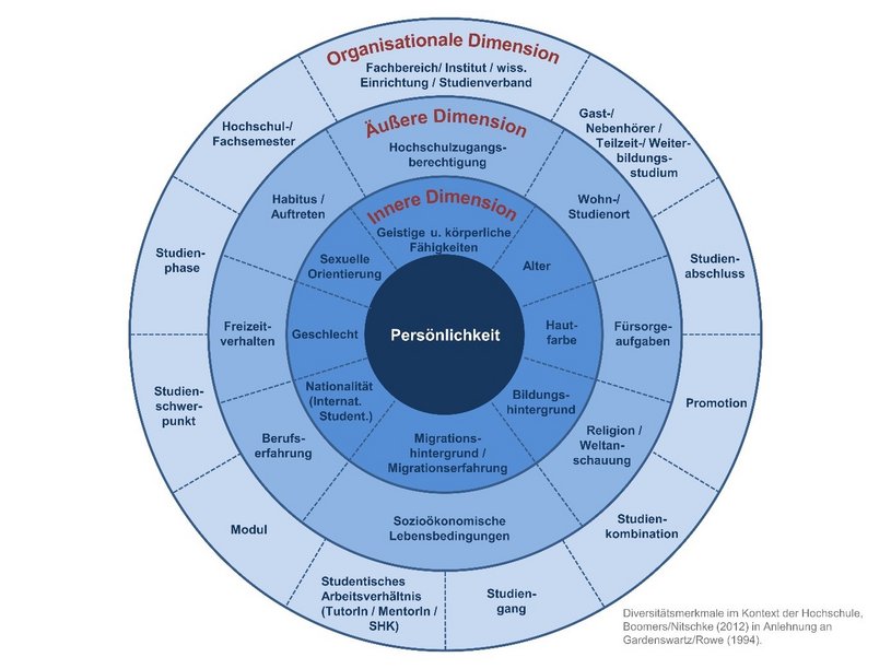 Grafik "Dimensionen der Diversität"